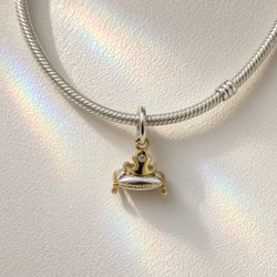 Pandora Disney Parks Dangle Charm – Two-Tone Gold & Silver