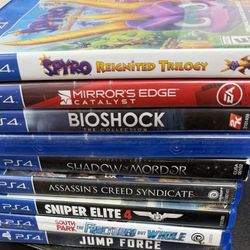 PS4 GAMES EACH $10 