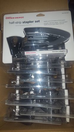 office depot half strip stapler set $5 each