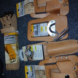 Leather Tool Belt W/ Holsters
