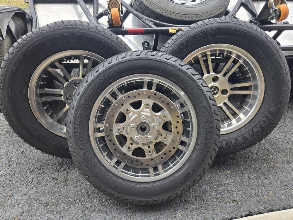 Motorcycle Trike Tires W/Rims