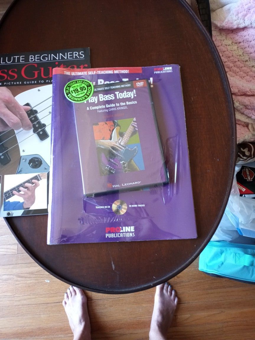 BASS GUITAR BOOKS NEVER USED