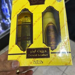 Desert Leather Gift Set Perfume Cologne From Dubai