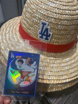 LA Dodgers x One Piece Straw Hat and Promo Card