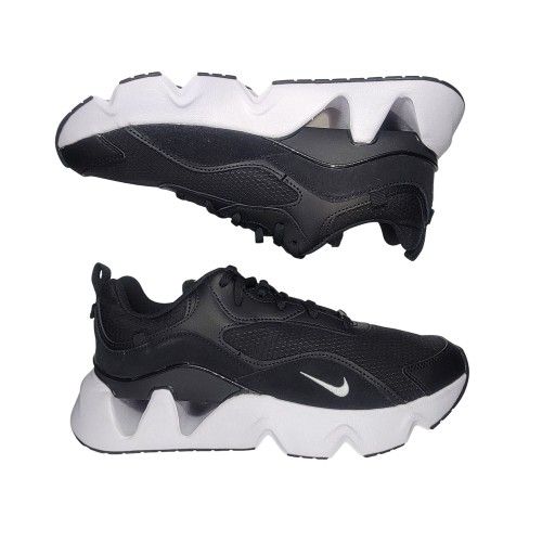 New Sz 10 Nike RYZ 365 II Sneakers Women Black White Chunky