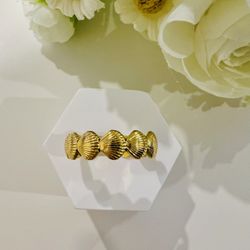 Seashells Style Adjustable Ring
