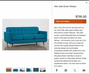 Allie Jade Sleeper Sofa Set