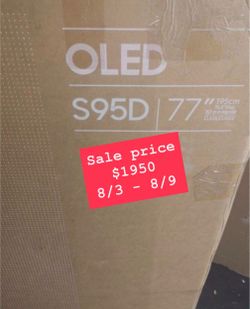 Samsung - 77” Class S95D Series OLED 4K Smart Tizen TV
