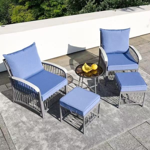 5-Piece Gray Metal Patio $170