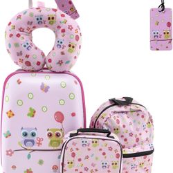 5 Piece Kid’s Luggage Set, 16” Carry on Suitcase For Sale $34.00 50%+ OFF Retail $69.99 NEW IN BOX