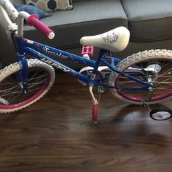 Girls Bike Perfect Condition With Training Wheels