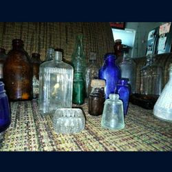 Glass, Antique, Collectibles, Bottles, Glass Bottles, Glass Jars, Old,  Candle Holder, Beer, Medicine