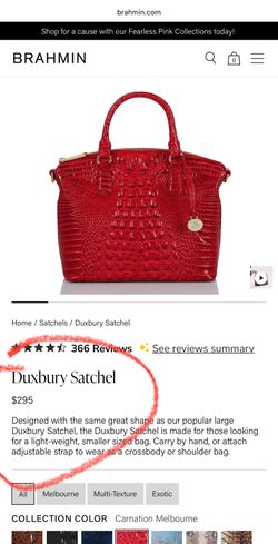 Brahmin Duxbury Satchel (Carnation Melbourne)