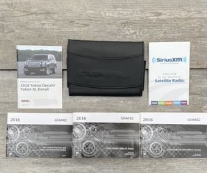 2016 GMC Yukon Denali / Yukon XL Owners Manual With Case and Navigation OEM FS Onstar Warranty Booklet XM Radio