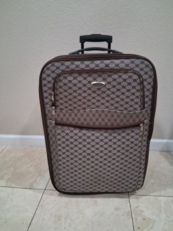 Patterned Suitcase With Wheels