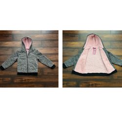 Baby Girl Clothes Little Girls New Warm Winter Hooded Jacket Size 7/8-8T Great For Cold Weather 