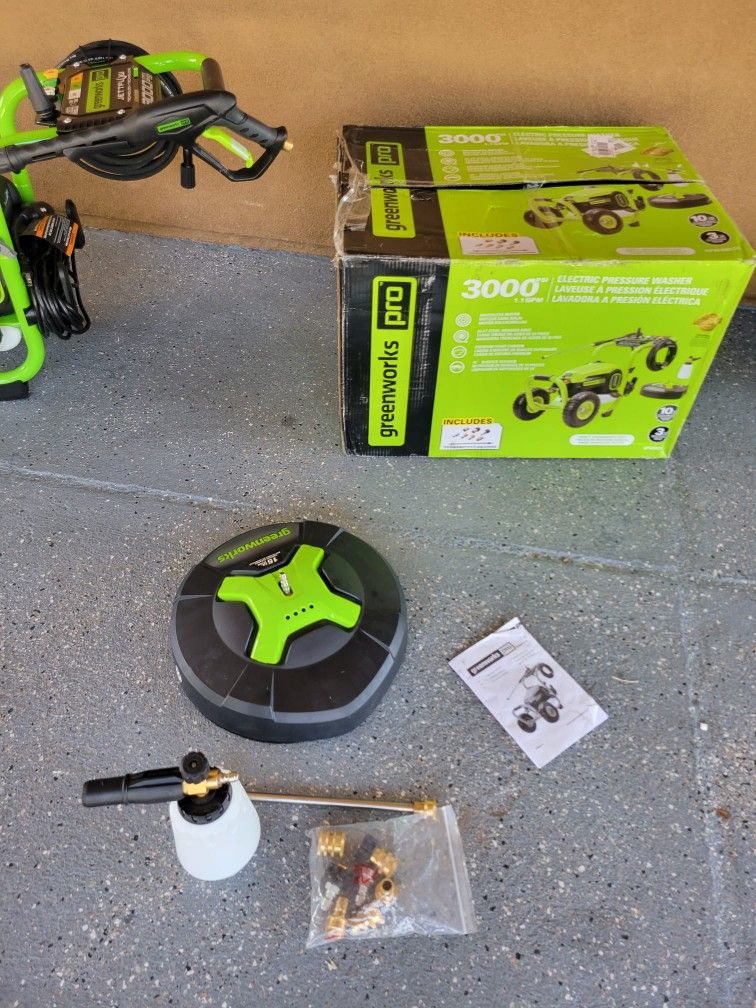 Greenworks Electric Pressure Washer 3000 Psi for Sale in Lake Elsinore