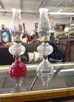 Vintage oil lamps (2)