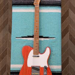 Logan Custom Telecaster, Coral Nitro Finish, Ash Body, Roasted Maple Neck