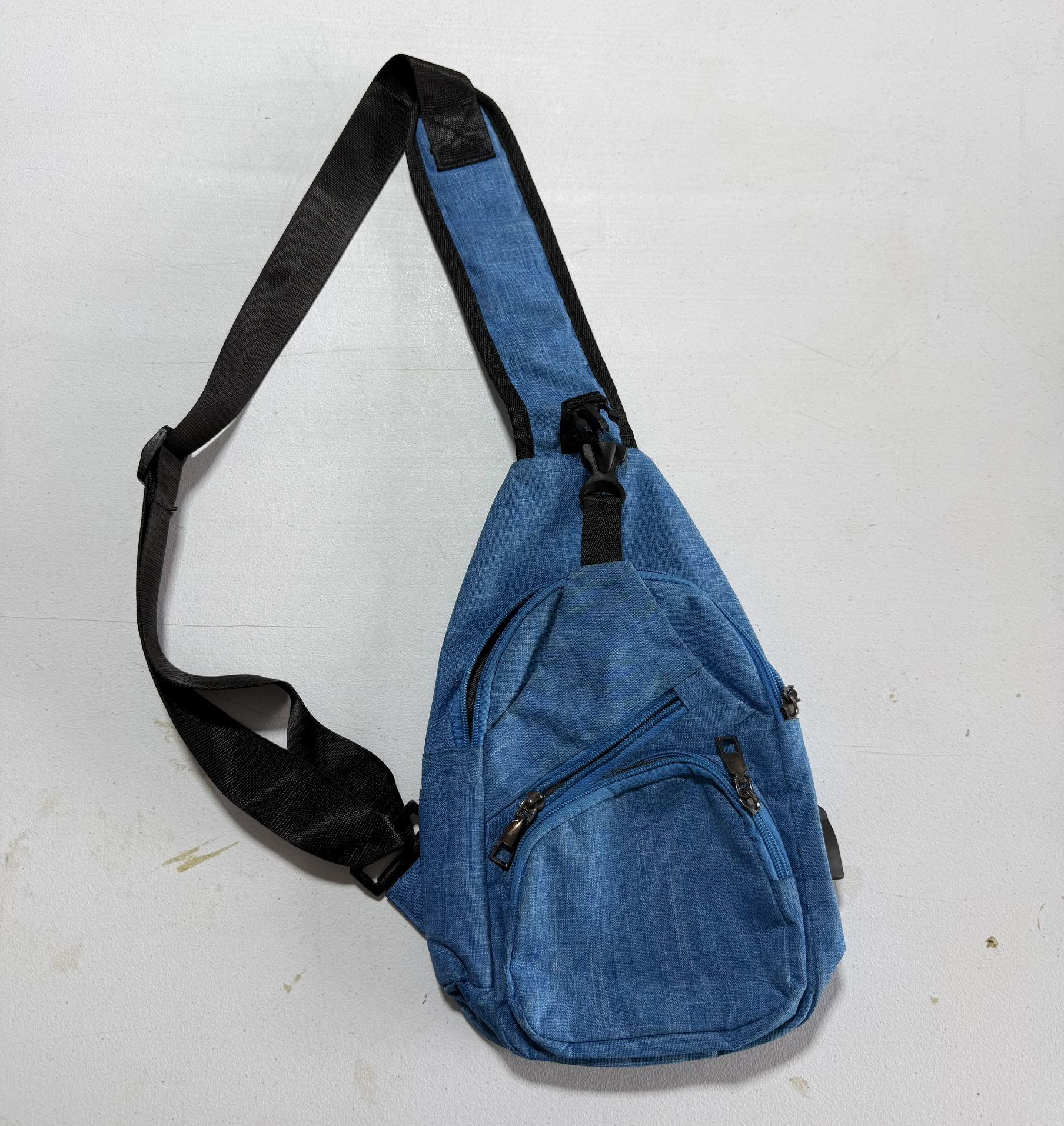 Blue Cross Bag With Strap
