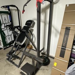 Weight Loaded Pull Down And Tricep Machine For Gym