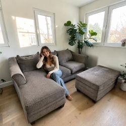 Sectional with Storage Ottoman