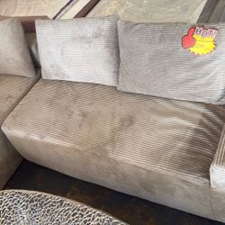 Light Grey Boneless Sectional 
