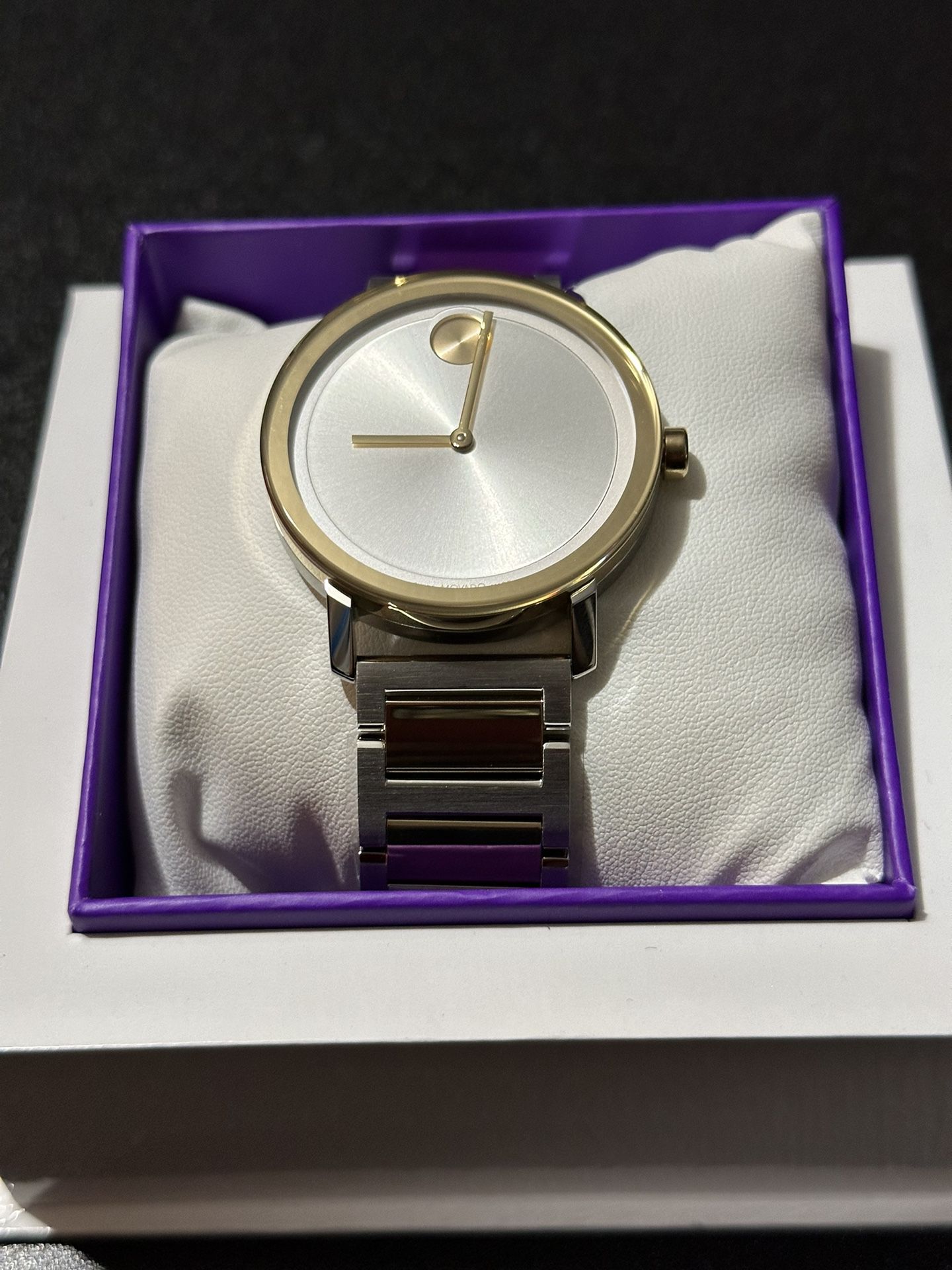 (Brand New) Movado Bold Mens Watch // Silver & Gold  