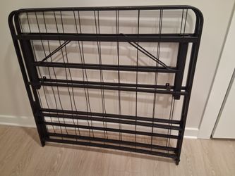 Black Metal Folding Bed Frame