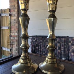 Brass Candle Stick Holders 