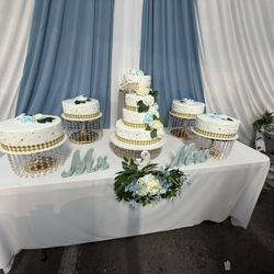 flores para bodas azul y blanco 