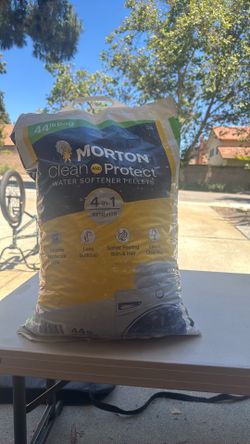 Water softener pellets