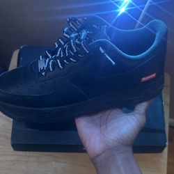 black supreme ones size 9
