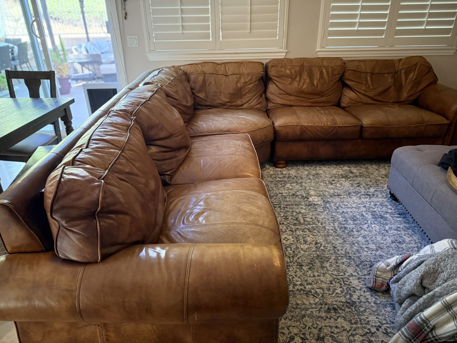 Thomasville Leather Sectional