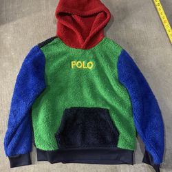 Ralph Lauren Polo Ralph Lauren multi-coloured fleece hoodie youth size large