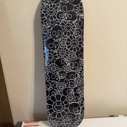 Takashi Murakami Skulls & Flower Skateboard Deck