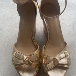 Michael Kors Golden Wedges