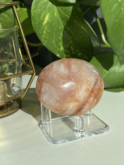 Fire Quartz Palm Stone