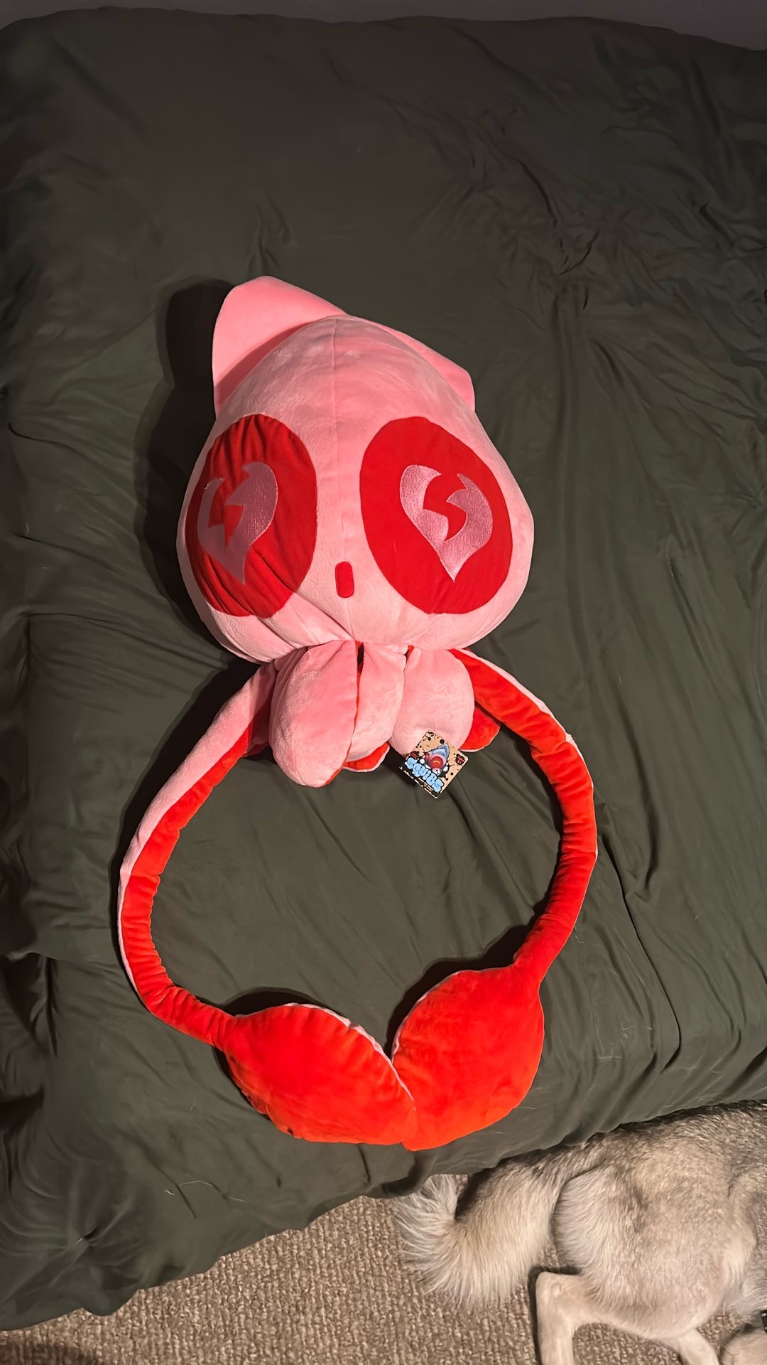 Limited Edition Colossal Pink And Red Squibs Plushie