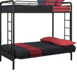 TWIN OVER FUTON BUNKBED
