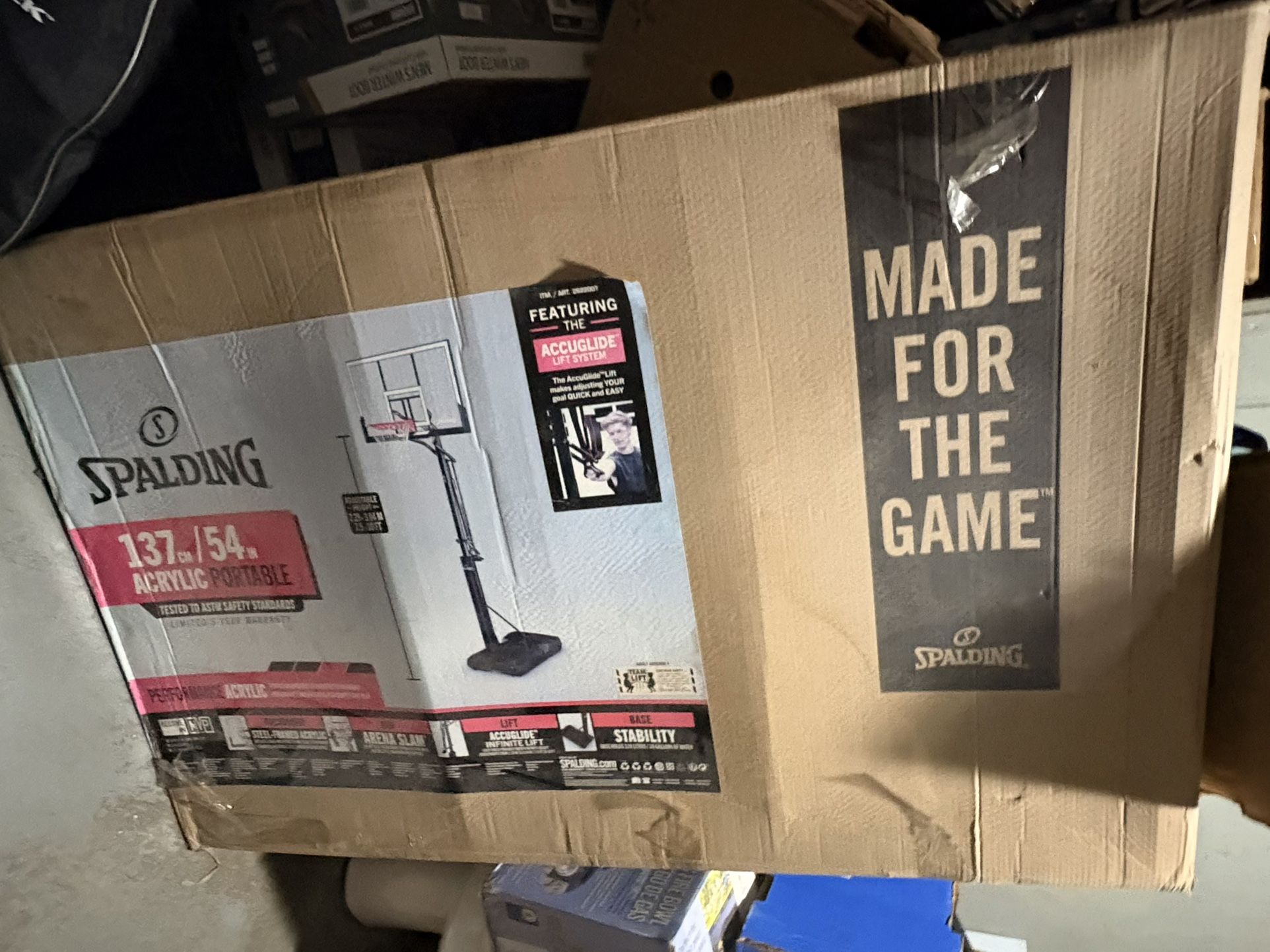 Spalding Pro Glide Portable Basketball Hoop