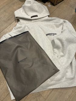 Essentials light oatmeal hoodie