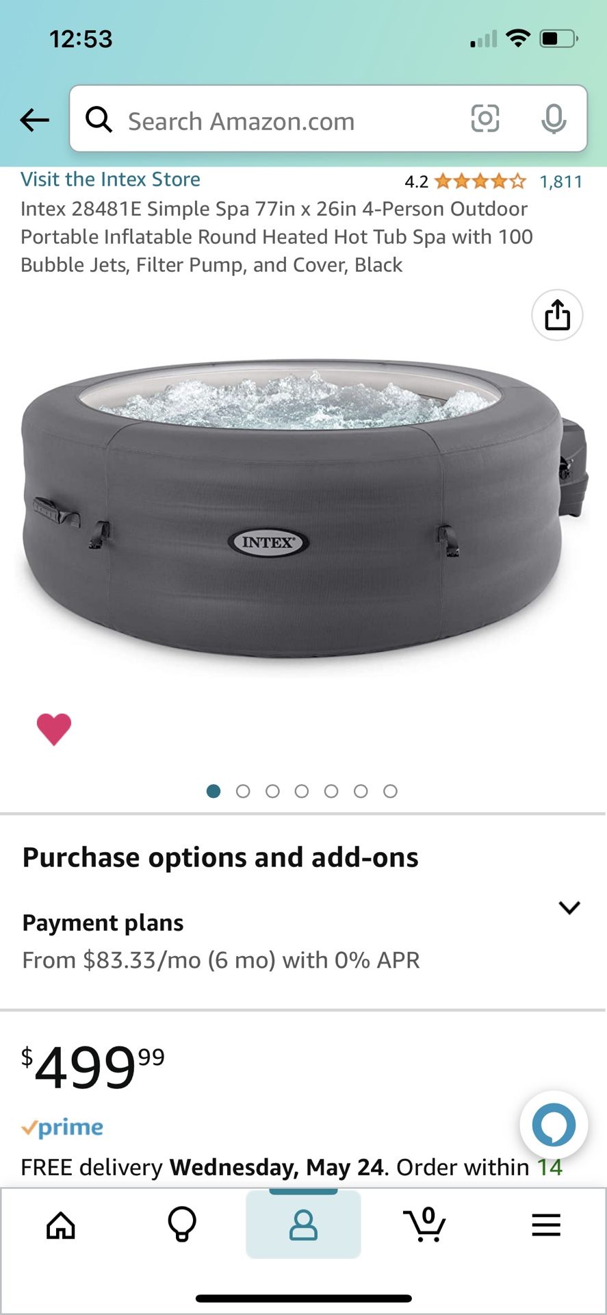 Intex Hot tub Inflatable With Accessories