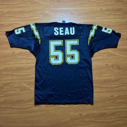 Vintage 90’s Junior Seau San Diego Chargers Champion Jersey  Size 44/L