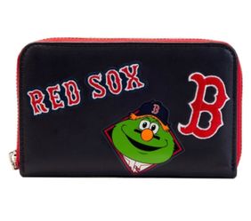 MLB Boston Red Sox Patches Zip Around Wallet