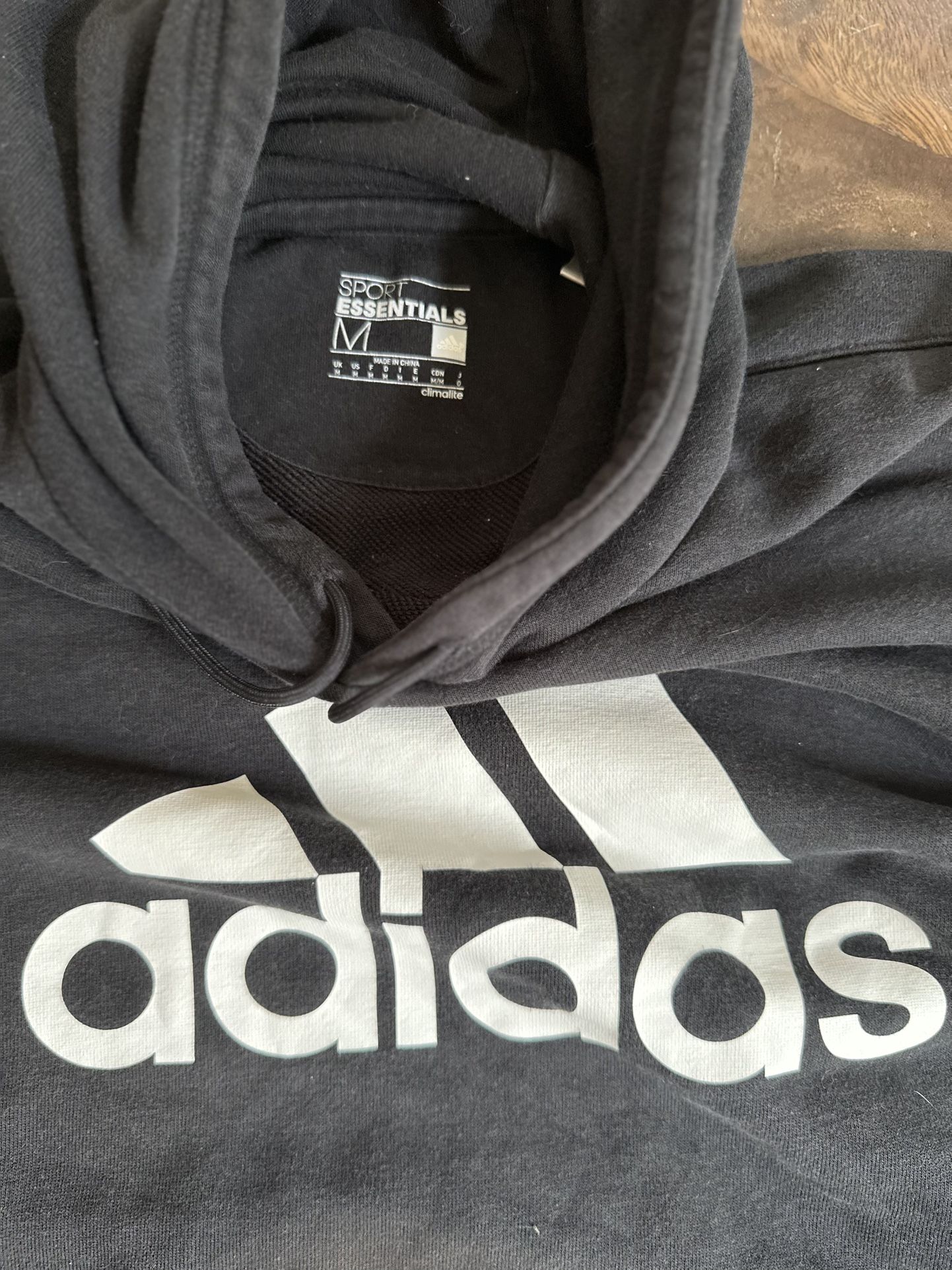 Adidas Black Hoodie Size M