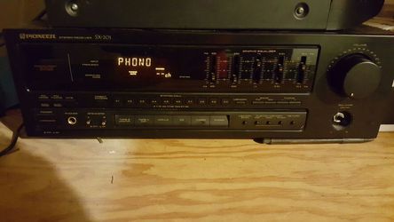 Pioneer receiver and Sony speakers