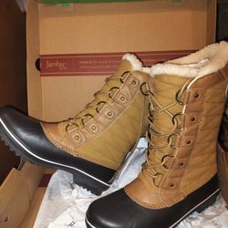 Women's JBU Winter Duck Boot Tan