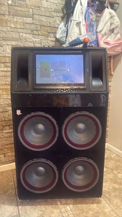 Large Karaoke Speaker System with Screen
