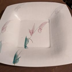 CERAMIC BOWL POTTERY DECOR SIGNED VINTAGE 